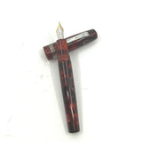 Krone Vintage Fiesta Marbled Burgundy Fountain Pen