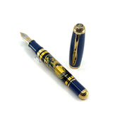 Pelikan M1000 Blue Planet Limited Edition Fountain Pen - Fine 18kt  Gold Nib