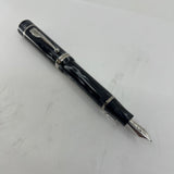 Conway Stewart Churchill "Sir Winston" London Smoke Gray Celluloid Fountain Pen Limited Edition  - Flexible Fine 18kt Gold Nib