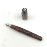 Krone Vintage Fiesta Marbled Burgundy Fountain Pen