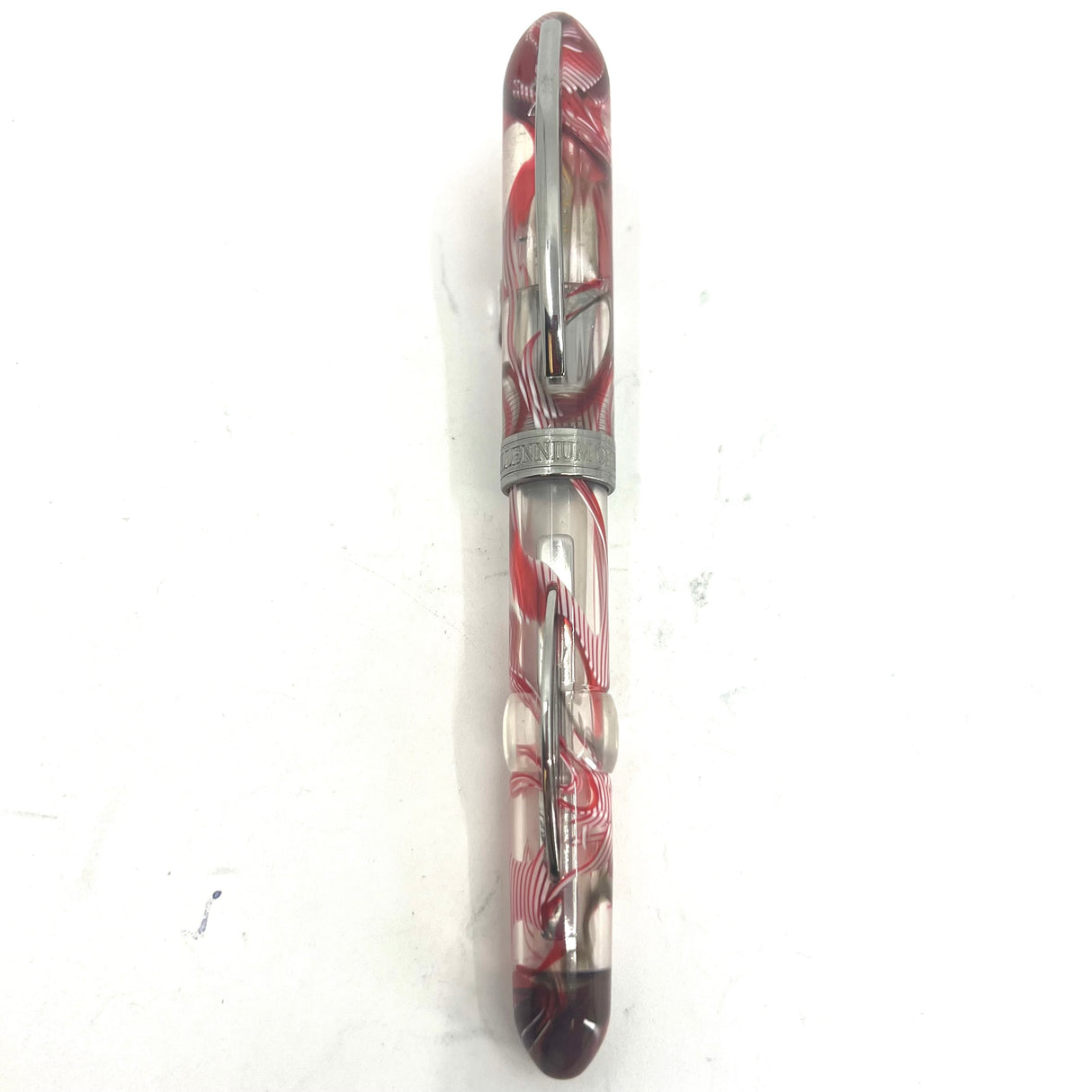 Visconti Millennium One Red Streaked Transparent Limited Edition  Fountain Pen