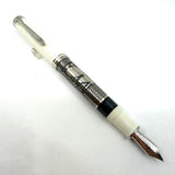 Pelikan M910 White Toledo  Fountain Pen - Fine 18kt Gold Nib