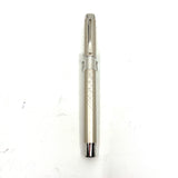 Waterman Silver Tone Perspective Fountain Pen with a Line Design at Different Angles