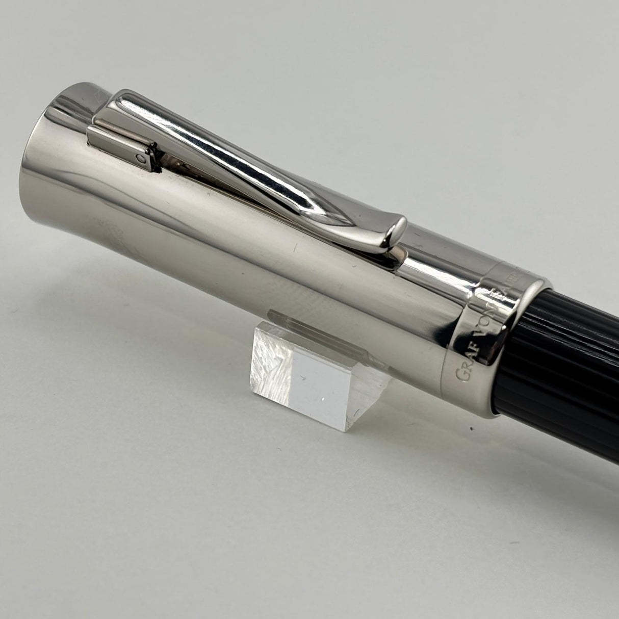 Graf Von Faber-Castell Intuition Platino Fountain Pen - The Wider Body Intuition Mode! - Fine 18kt Gold Nib