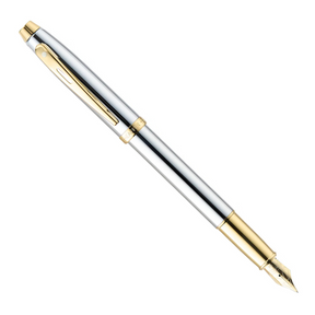 Sheaffer® 100 Chrome with Gold Trims Fountain Pen