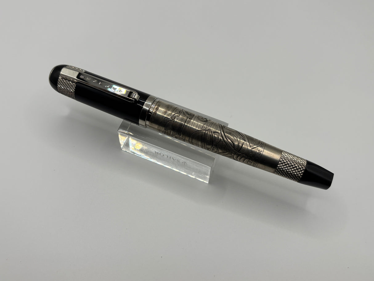 Bentley at Brooklands  Special Edition Heavy Rollerball by Tibaldi (Italy) - Superb Sterling Silver .925 Overlay - Circa 2007