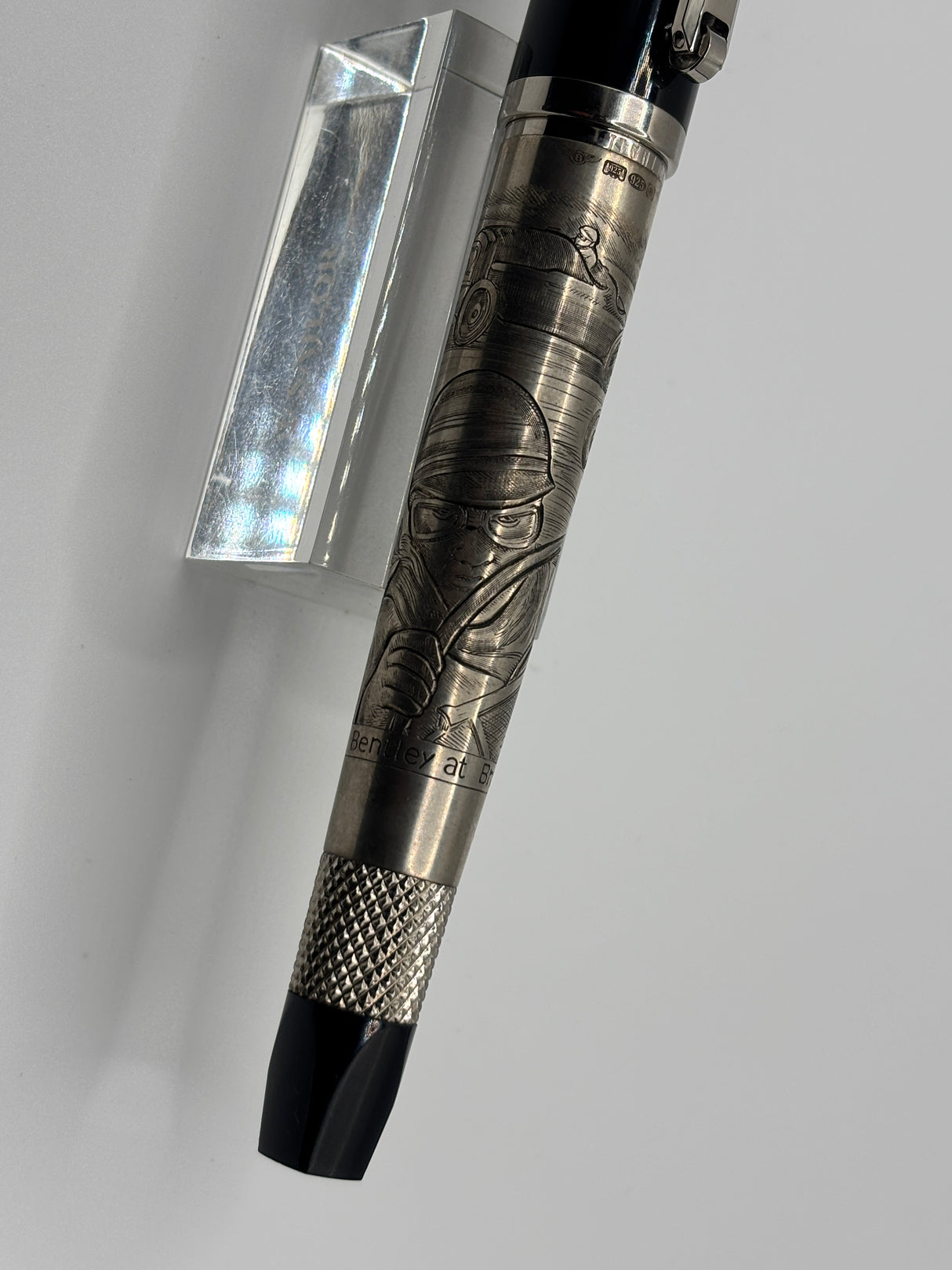 Bentley at Brooklands  Special Edition Heavy Rollerball by Tibaldi (Italy) - Superb Sterling Silver .925 Overlay - Circa 2007