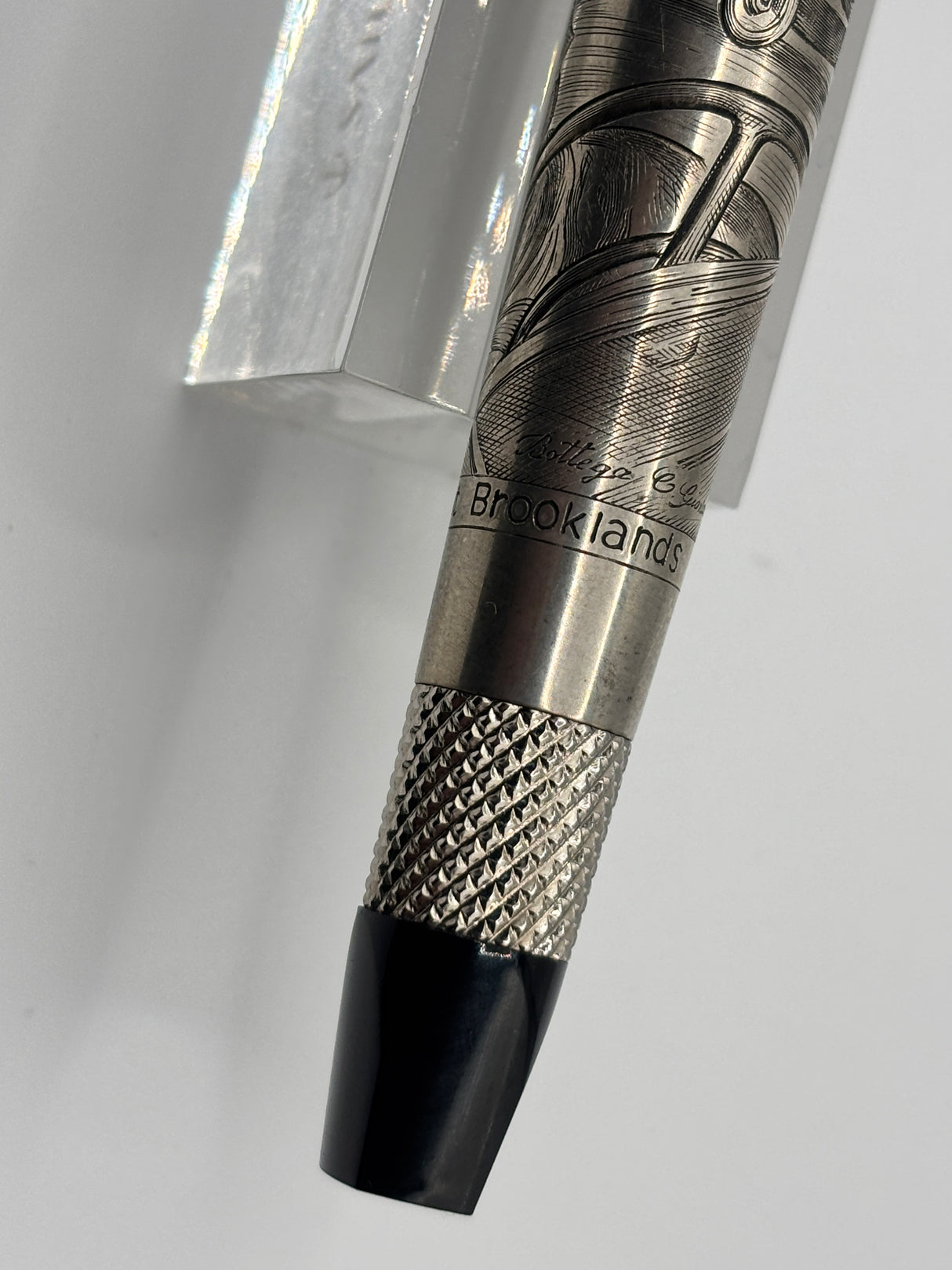 Bentley at Brooklands  Special Edition Heavy Rollerball by Tibaldi (Italy) - Superb Sterling Silver .925 Overlay - Circa 2007