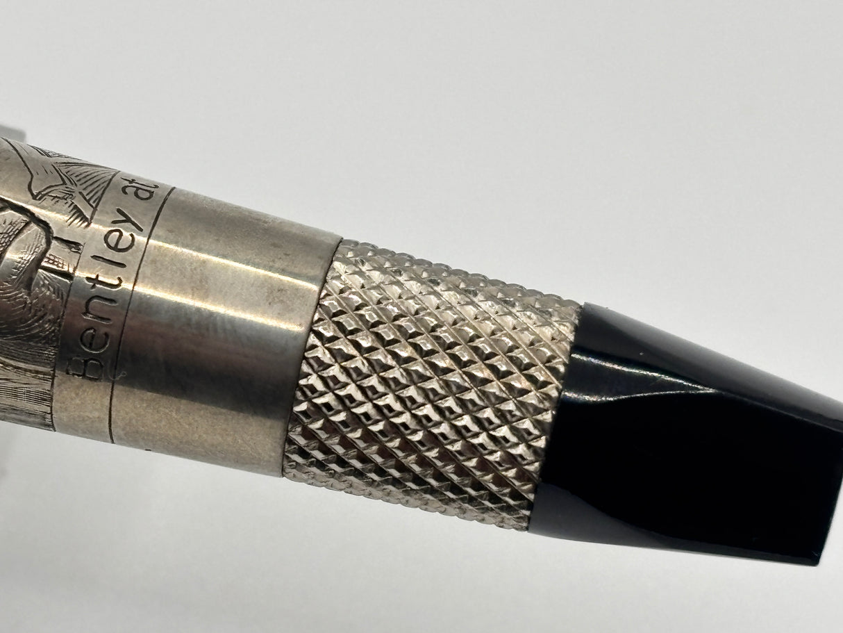 Bentley at Brooklands  Special Edition Heavy Rollerball by Tibaldi (Italy) - Superb Sterling Silver .925 Overlay - Circa 2007