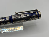 Montegrappa Heavy Sterling Silver over Celluloid Body Limited Edition Barbiere Di Siviglia (Barber of Seville)  Rollerball Circa 2009