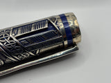 Montegrappa Heavy Sterling Silver over Celluloid Body Limited Edition Barbiere Di Siviglia (Barber of Seville)  Rollerball Circa 2009