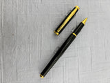 Elysee Black lacquer Gold trim - Made in Germany - Roller Ball