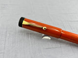 PARKER Early Senior Duofold Bandless Orange Ebonite Fountain Pen - Large DUOFOLD Imprint - RARE, especially in such Beautiful Condition!!