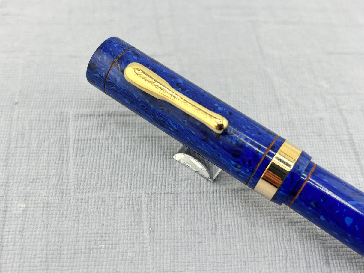 Conklin Endura Senior Lapis Blue Celluloid Fountain Pen