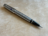 Montblanc Boheme Platinum Plated Radial Steel Amethyst Roller Ball