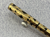 Waterman # 0552 Basketweave Gold Filled Flexible Waterman's #2 14k Nib - Fountain Pen