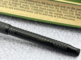 Parker # 2 1/2 Black Hard Rubber Chased ** New condition in original box ** - Fountain Pen