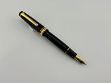 Sailor Black Professional Gear Fountain Pen - Gold 21 K Music Nib