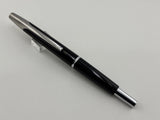 Pilot Glossy Black Vanishing Point Fountain Pen - Classic Style Multi-Facetted  Body  - Medium 14 Kt Gold Nib