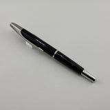 Pilot Glossy Black Vanishing Point Fountain Pen - Classic Style Multi-Facetted  Body  - Medium 14 Kt Gold Nib