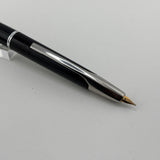 Pilot Glossy Black Vanishing Point Fountain Pen - Classic Style Multi-Facetted  Body  - Medium 14 Kt Gold Nib