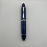 Louis Vuitton Blue Striped Lacquered Cargo Fountain Pen - Fine 18kt Gold Nib - RARE!