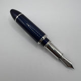Louis Vuitton Blue Striped Lacquered Cargo Fountain Pen - Fine 18kt Gold Nib - RARE!