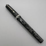 Visconti Wall Street Glittering Silver Celluloid Fountain Pen  - Fine 14kt Gold Nib