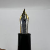 Montblanc Meisterstuck LeGrand Solitaire Carbon Steel #146 Fountain Pen - Medium 18kt Gold Nib