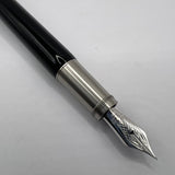 Montblanc Heritage Rouge Et Noir Black Fountain Pen  - Fine 14kt Gold Nib