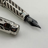 Caran D'ache RNX.316 Fiber Fountain Pen - Fine PVD Blackened Stainless Steel Nib