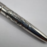 Pilot Sterling Silver Tiger Fountain Pen - Fine 18kt Gold Nib