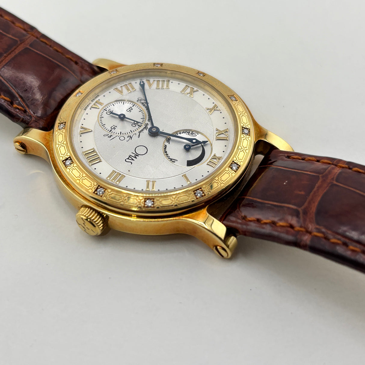 OMAS Prius Chronometer  Watch - Solid Gold 18K - Extremely Rare!