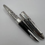 Pilot Sterling Silver Tiger Fountain Pen - Fine 18kt Gold Nib