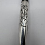 Pilot Sterling Silver Tiger Fountain Pen - Fine 18kt Gold Nib