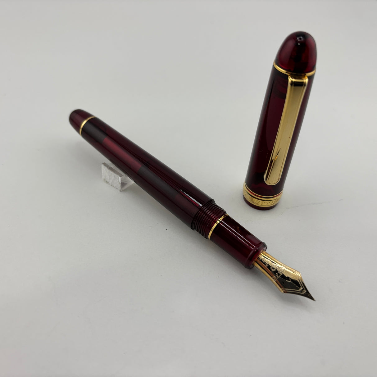 Platinum 3776 Century Bourgogne Burgundy GT  Fountain Pen - Extra Fine 14 Kt Gold Nib