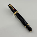 Montblanc Boheme Black Fountain Pen - Retractable Nib - Medium 14 Kt Gold Nib