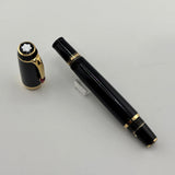 Montblanc Boheme Black Fountain Pen - Retractable Nib - Medium 14 Kt Gold Nib