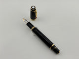 Montblanc Boheme Black Fountain Pen - Retractable Nib - Medium 14 Kt Gold Nib