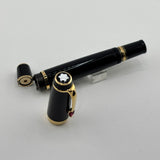 Montblanc Boheme Black Fountain Pen - Retractable Nib - Medium 14 Kt Gold Nib