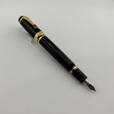 Montblanc Boheme Black Fountain Pen - Retractable Nib - Medium 14 Kt Gold Nib
