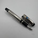 Montblanc Boheme Sterling Silver Barleycorn Retractable Nib Fountain Pen  - Medium 18kt Gold Nib