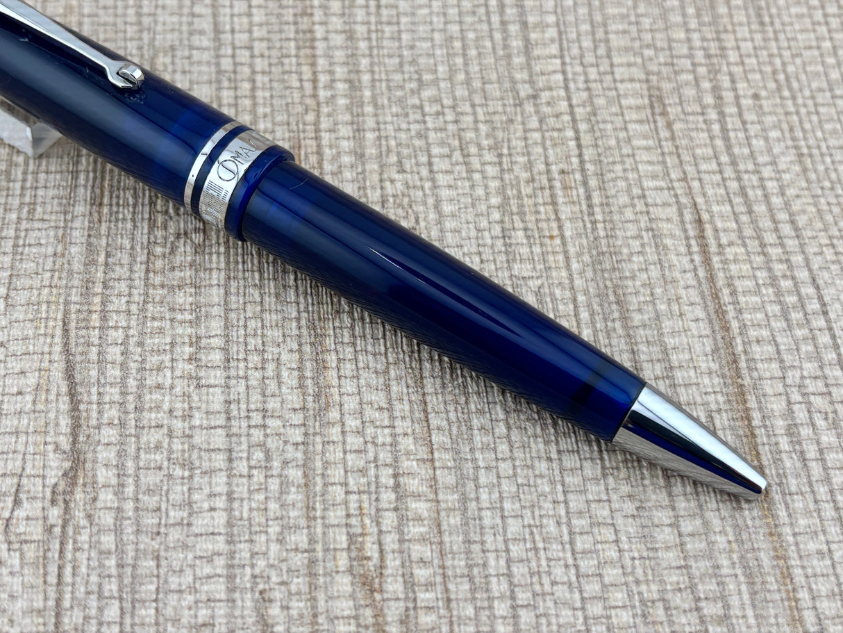 Omas Ogiva Blue Rhodium Trim - Ballpoint Pen