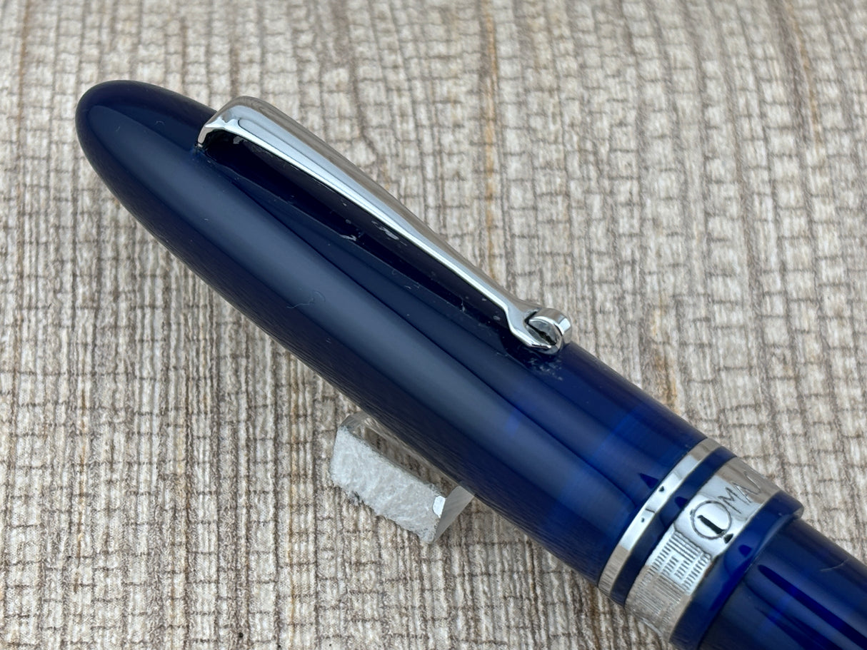 Omas Ogiva Blue Rhodium Trim - Ballpoint Pen