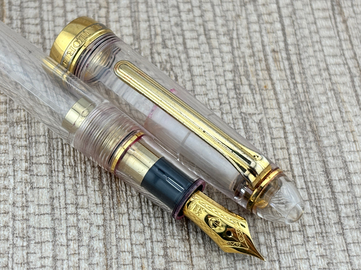 Sailor 1911  Standard Size Clear Demonstrator 14K Gold Nib - Fountain Pen