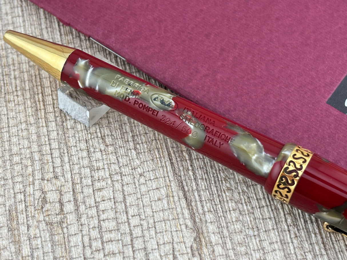 Delta Pompei 1996 Limited Edition #324/500 Beautiful Celluloid  - Ballpoint Pen