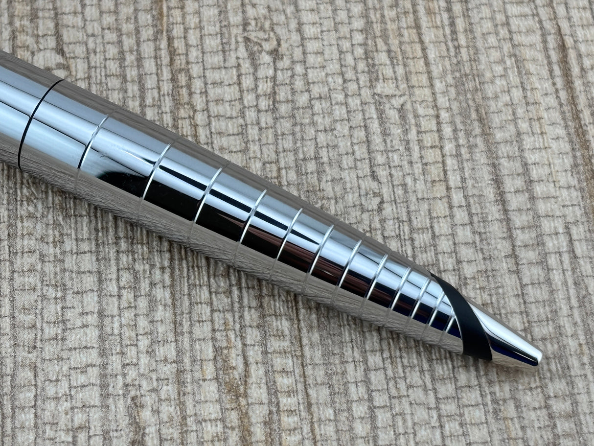 Cross Verve Radial Chrome with Charcoal Accents Circa 2000  - Ballpoint Pen