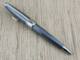 Cross Apogee Guilloche Barleycorn Pattern Frosty Steel   - Ballpoint Pen