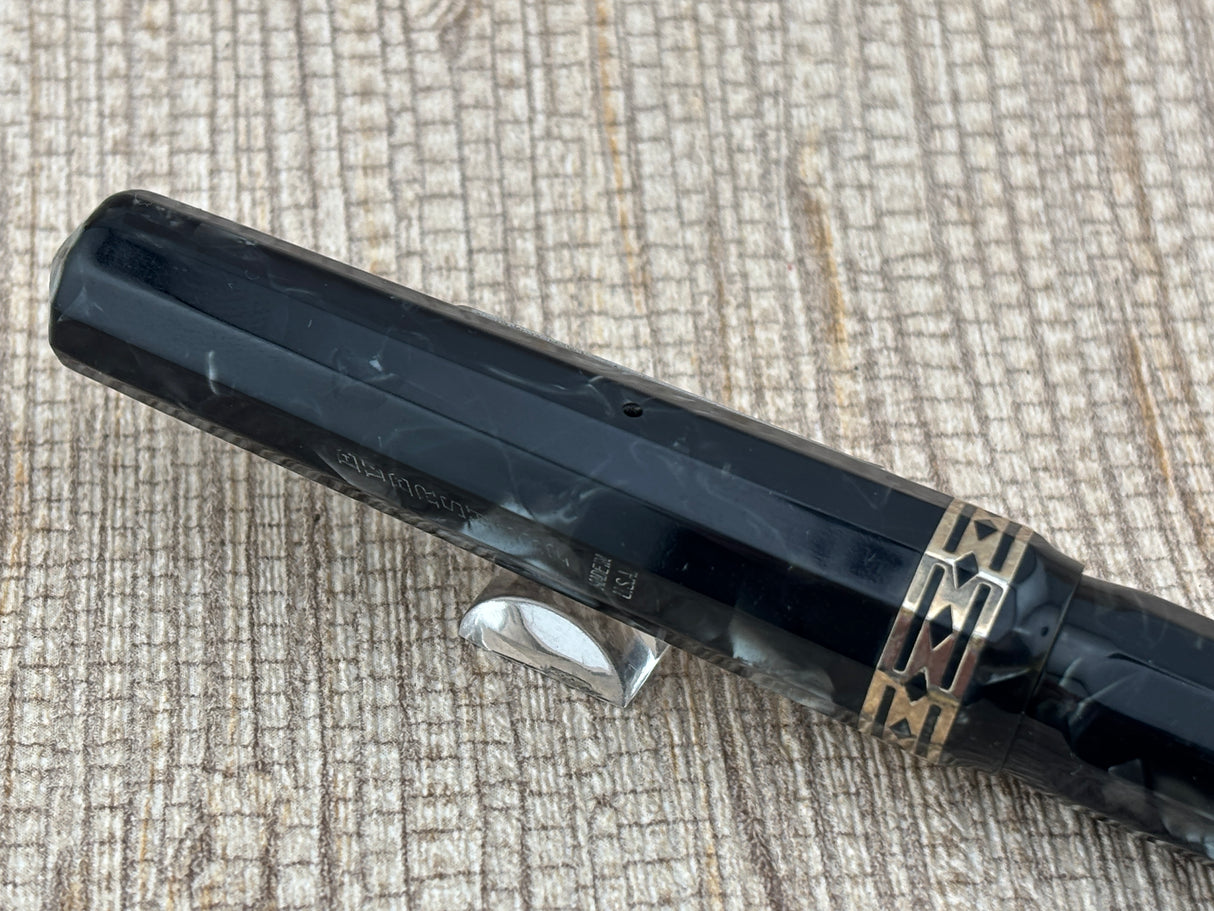 Wahl-Eversharp Doric Oversize Burma Pearl Grey Flexible Nib - Rare In This Condition! Fountain Pen ED