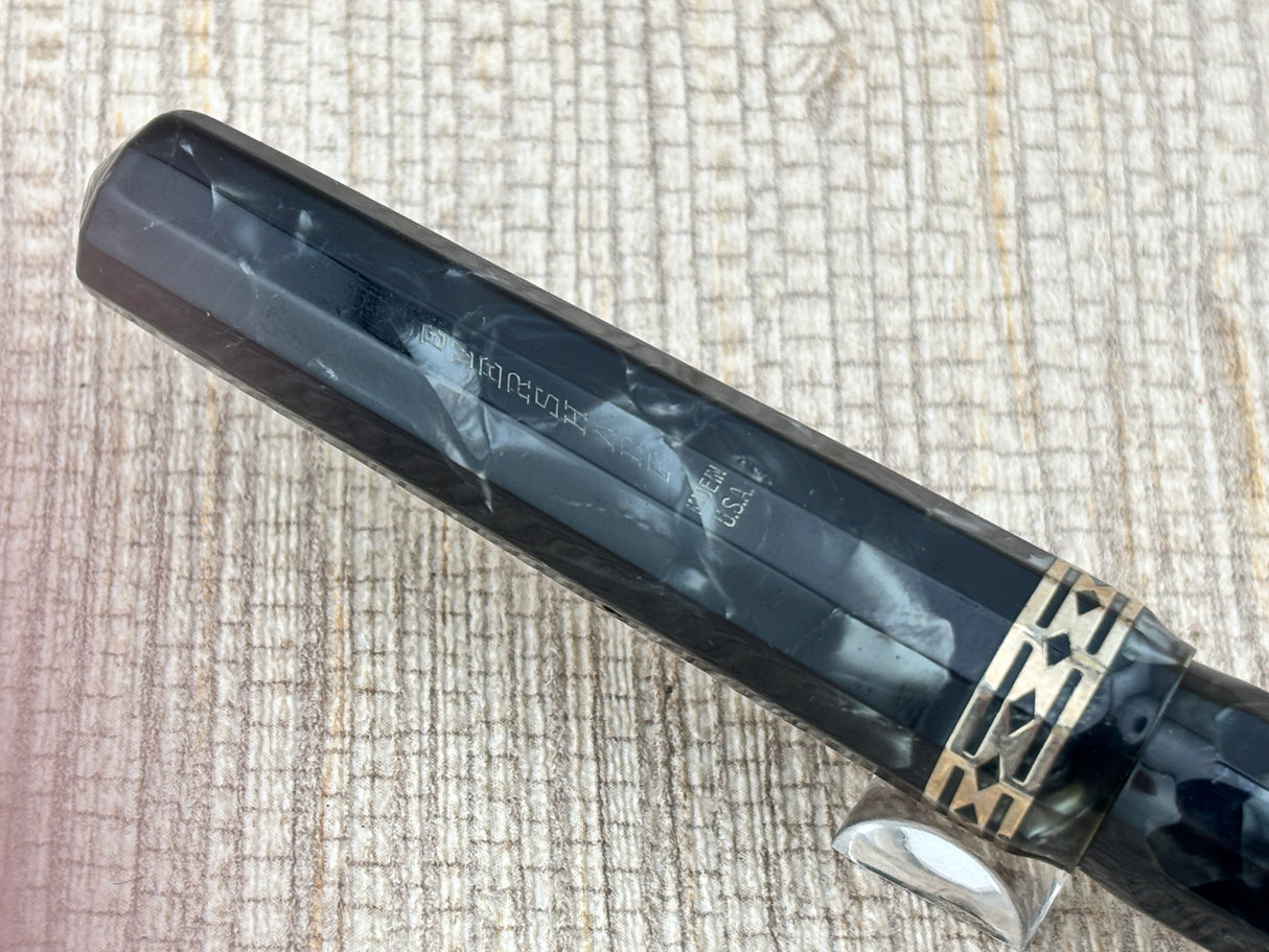 Wahl-Eversharp Doric Oversize Burma Pearl Grey Flexible Nib - Rare In This Condition! Fountain Pen ED
